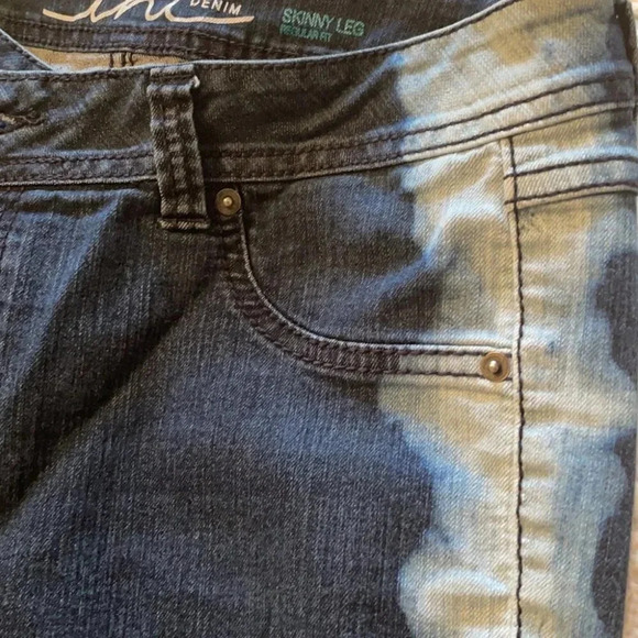 Inc Denim Ombré Jeans Dark Wash Light Was Edge 12 - Picture 7 of 7
